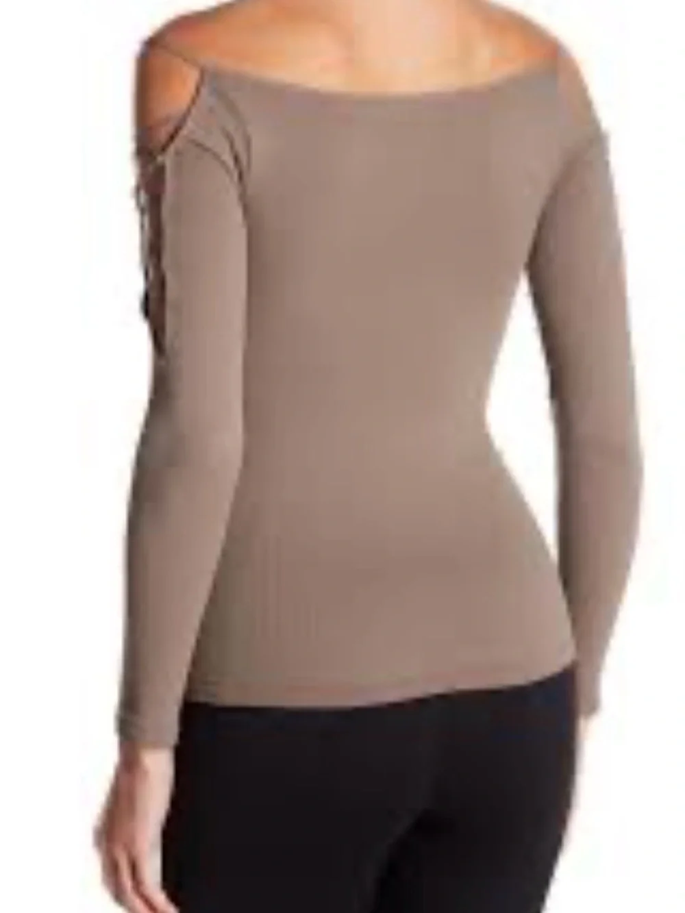 Free People Intimately Ribbed Square-Neck Top — Brown